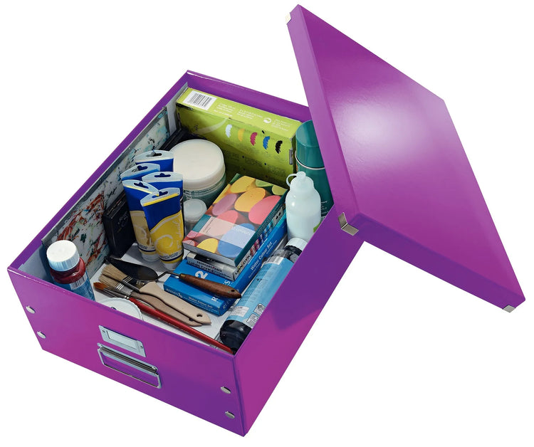 LEITZ Click & Store Aufbewahrungsbox 36,0 l lila 36,9 x 48,2 x 20,0 cm Format: DIN A3