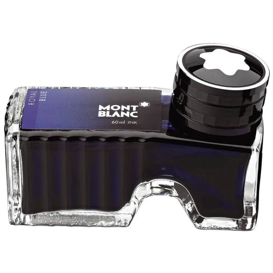 Montblanc Tintenfass Royal Blue 105192 – Hochwertige Tinte in Königsblau im Tintenglas 60ml