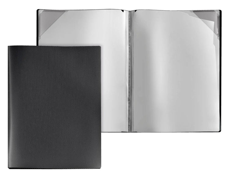VELOFLEX Diamond Sichtbuch schwarz mit 4 Hüllen A4