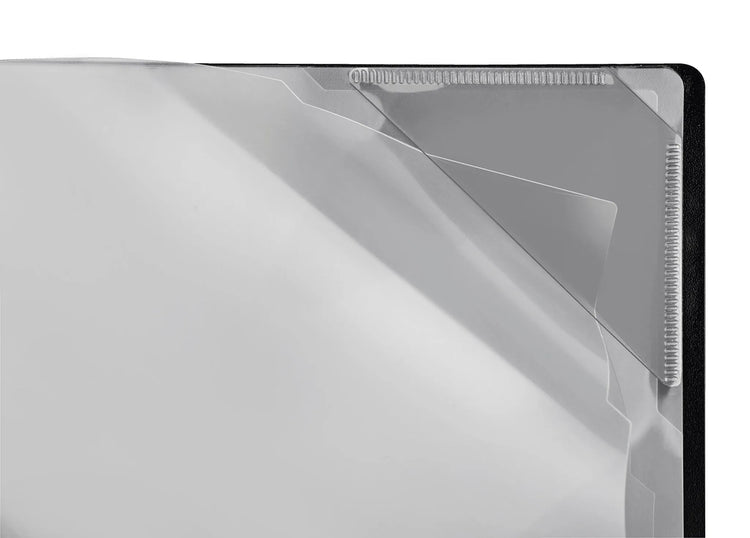 VELOFLEX Diamond Sichtbuch schwarz mit 4 Hüllen A4