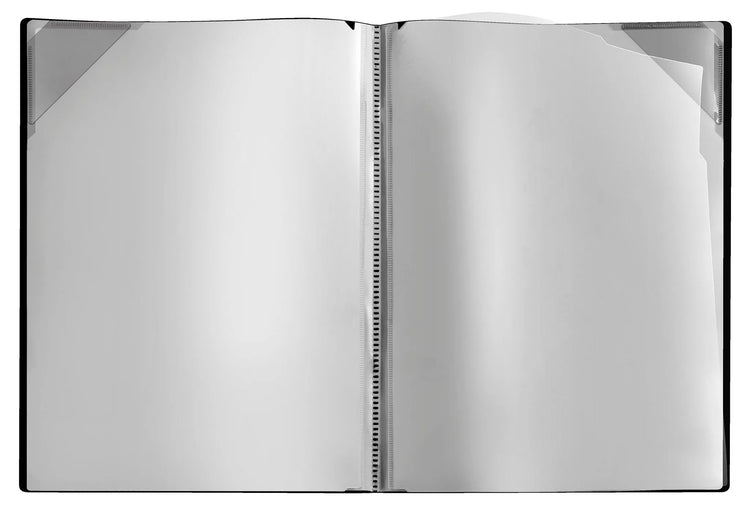 VELOFLEX Diamond Sichtbuch schwarz mit 4 Hüllen A4