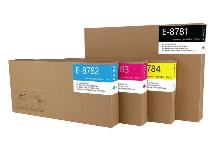 4 XXL kompatible Druckerpatronen von Wechselfaul als Ersatz für Epson T8781 T8782 T8783 T8784