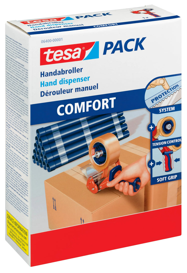 tesa Packbandabroller 6400 Handabroller Comfort ( Nur Abroller ohne Packband)