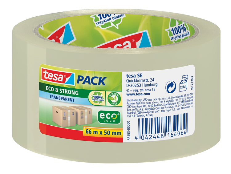 tesa Packband tesapack® Eco & Strong transparent 50,0 mm x 66,0 m 1 Rolle
