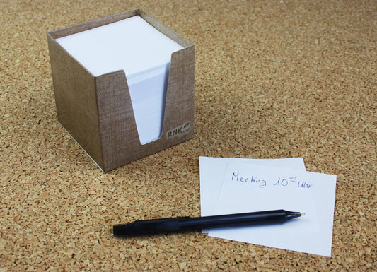 RNK-Verlag Zettelbox Eco weiß inkl. ca. 900 Notizzettel weiß