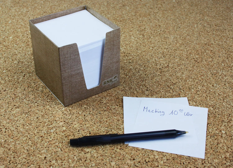 RNK-Verlag Zettelbox Eco weiß inkl. ca. 900 Notizzettel weiß