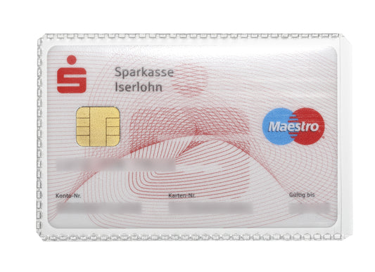 DURABLE 10 Dokumentenhüllen transparent für EC-Karten und Kreditkarten, Rentenausweis, Führerschein und Blutspendeausweis