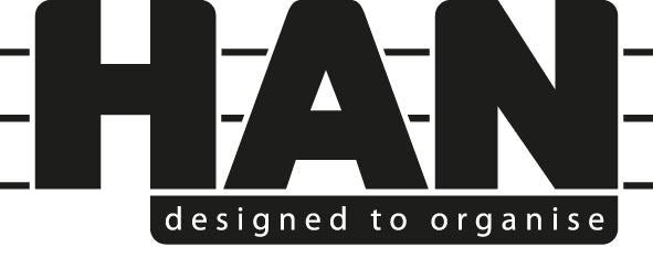 HAN Schubladenbox Impuls rot DIN C4 mit 4 Schubladen