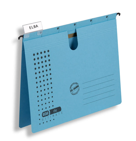 5 ELBA Hängehefter chic ULTIMATE Karton blau