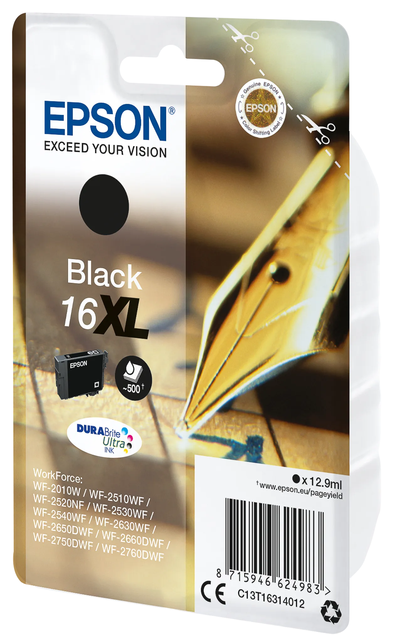 EPSON 16XL / T1631XL schwarz Tintenpatrone