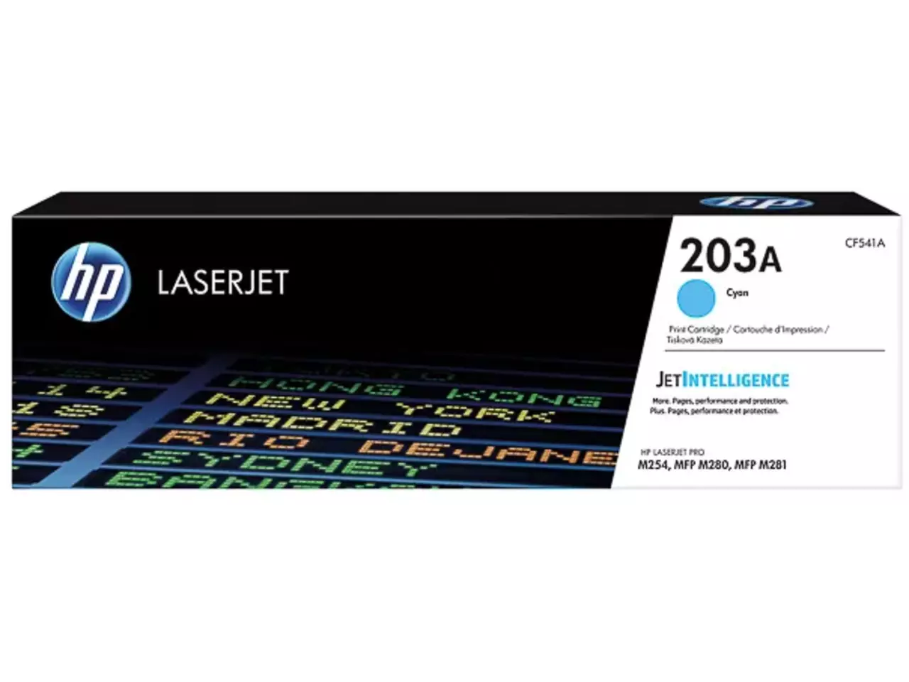 HP 203A (CF541A) Tonerkartusche Cyan – Original, 1.300 Seiten für HP Color LaserJet Pro M254 & M281