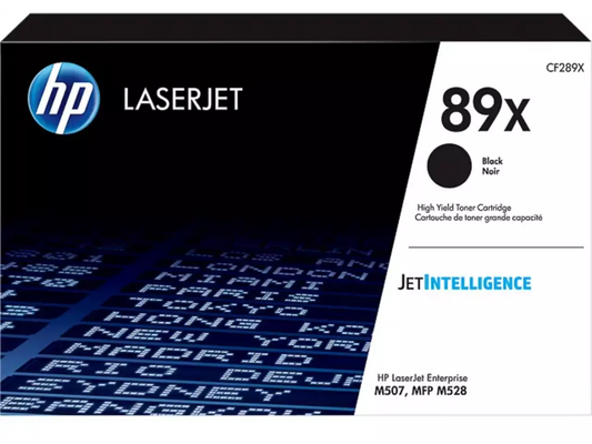 HP 89X (CF289X) Toner Schwarz – Original High Yield Tonerkartusche für HP LaserJet, 10.000 Seiten, Profi-Druckqualität
