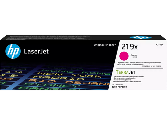 HP 219X (W2193X) Tonerkartusche Magenta – Original HP, 2.500 Seiten für LaserJet Pro 3202/3302