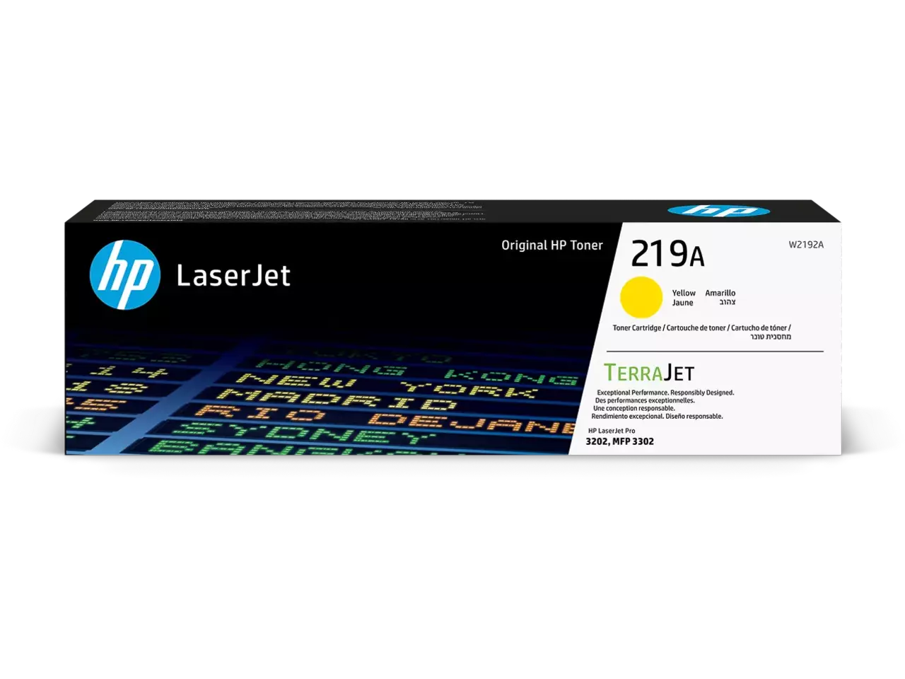 HP 219A (W2192A) Tonerkartusche Gelb – Original HP, 1.200 Seiten für LaserJet Pro 3202 & 3302