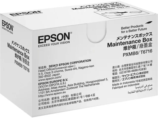 EPSON T6716 Resttintenbehälter (C13T671600) – Original, kompatibel mit WorkForce Pro