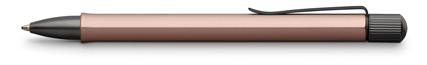 FABER-CASTELL Kugelschreiber Hexo braun Schreibfarbe schwarz