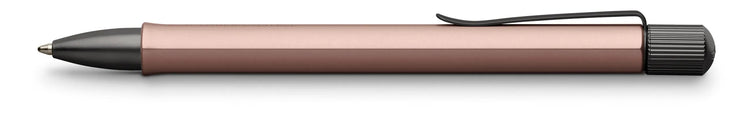 FABER-CASTELL Kugelschreiber Hexo braun Schreibfarbe schwarz
