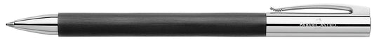 FABER-CASTELL Kugelschreiber AMBITION Edelharz schwarz Schreibfarbe schwarz