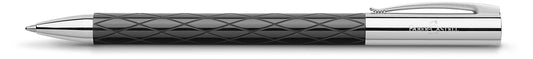 FABER-CASTELL Kugelschreiber AMBITION Rhombus schwarz Schreibfarbe schwarz