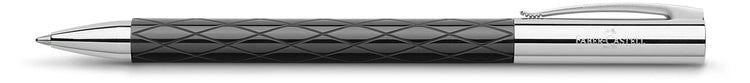 FABER-CASTELL Kugelschreiber AMBITION Rhombus schwarz Schreibfarbe schwarz