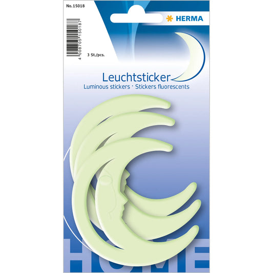 3 HERMA Leuchtaufkleber Mond