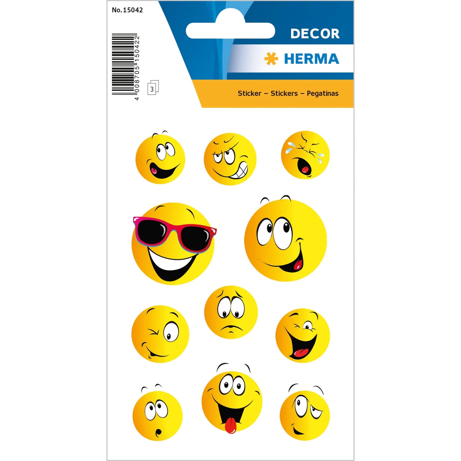 33 HERMA Aufkleber 15042 Happy Face
