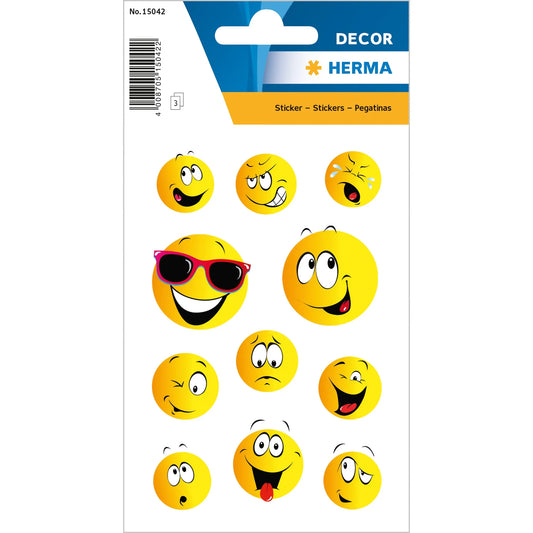33 HERMA Aufkleber 15042 Happy Face