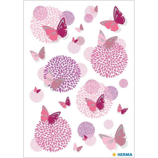 26 HERMA Aufkleber 15227 Schmetterlingsblumen