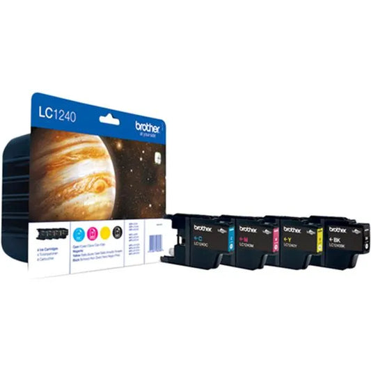 brother LC-1240BK/C/M/Y schwarz, cyan, magenta, gelb Druckerpatronen, 4er-Set