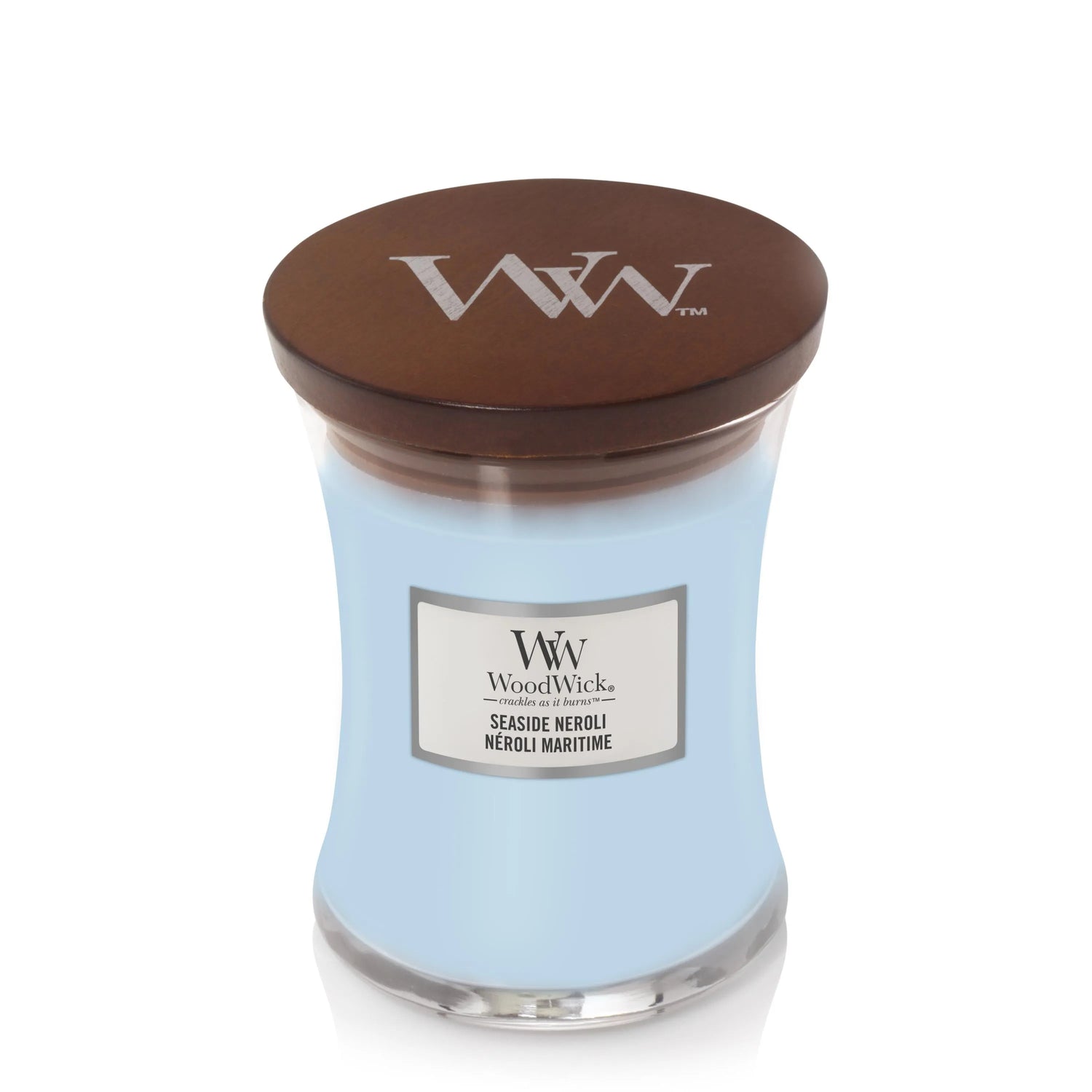 WoodWick knisternde Kerze Seaside Neroli mittel 275g Brenndauer bis zu 60 Std