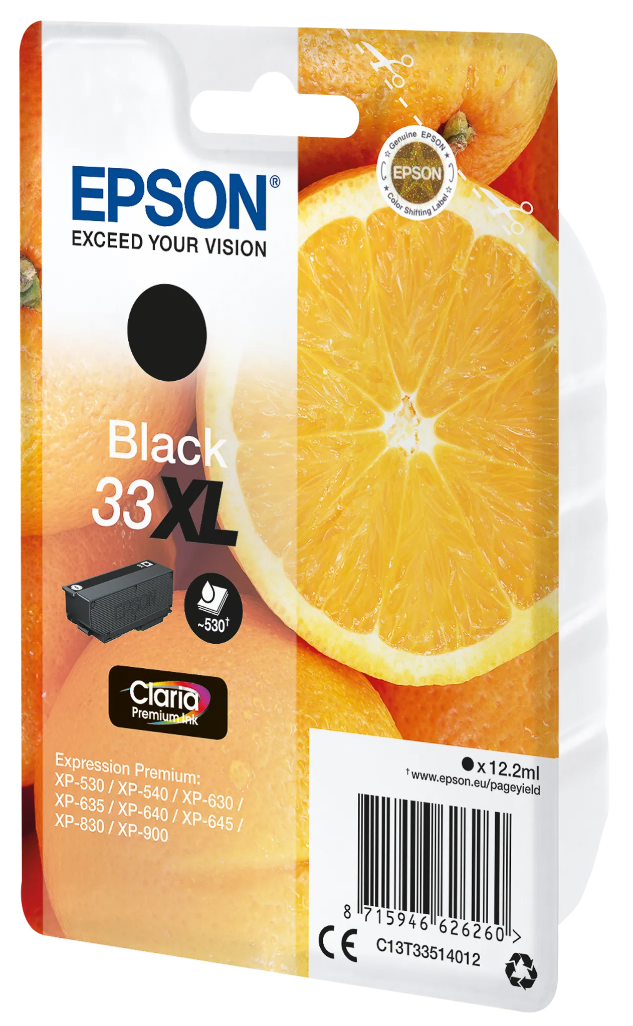 EPSON 33XL / T3351XL schwarz Tintenpatrone