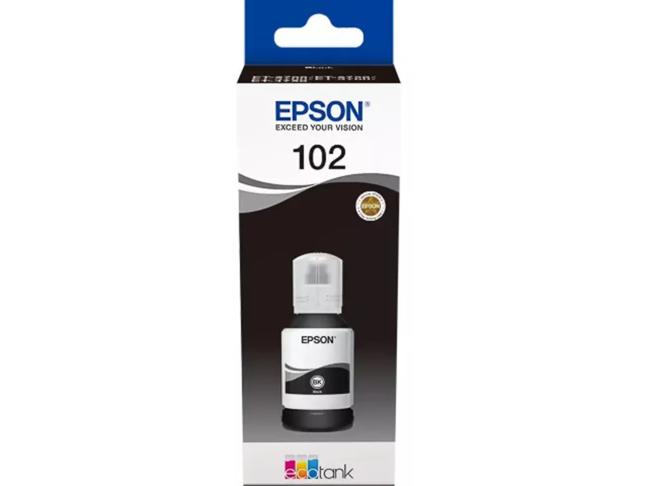 EPSON 102/T03R14 Tintenflasche Schwarz – Original EPSON, 127 ml, 7.500 Seiten, brillante Ausdrucke