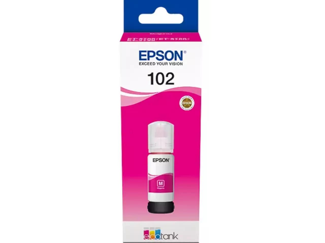 EPSON 102/T03R34 Magenta Tintenflasche – Original für EcoTank Drucker (70 ml, 6000 Seiten)