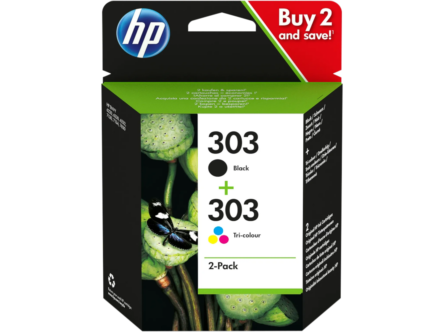 HP 303 HP 303XL für Tango X ENVY Photo 6230/7130/7830 AiO Patronen freie Farbwahl