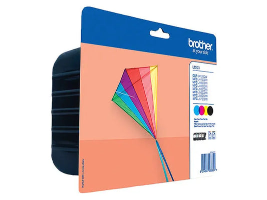 4 brother LC-223BK/C/M/Y schwarz, cyan, magenta, gelb Tintenpatronen