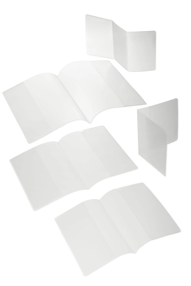 DURABLE 10 Dokumentenhüllen transparent  Führerschein grau, Sparbücher und Dokument im Doppel-A6 Format, internationaler Impfausweis (ausgestellt zwischen 1980 und 2015)