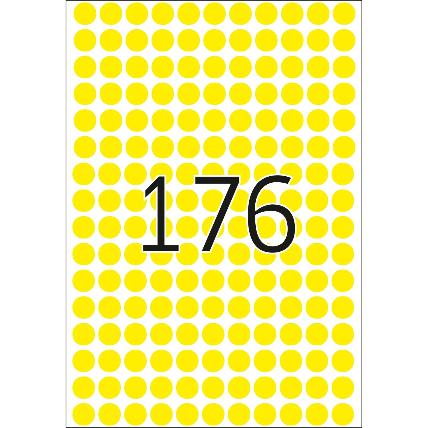 HERMA Klebepunkte 2211 gelb Ø 8,0 mm