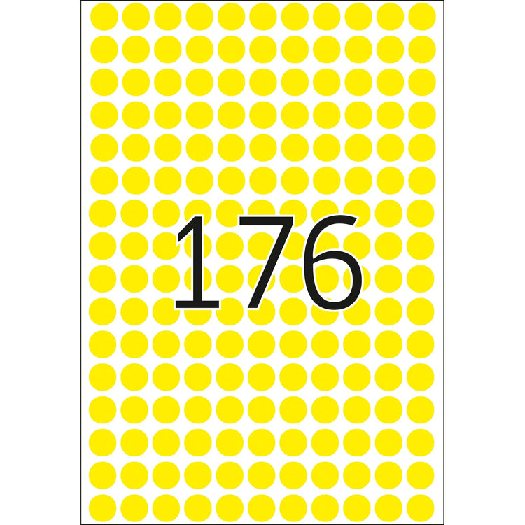 HERMA Klebepunkte 2211 gelb Ø 8,0 mm