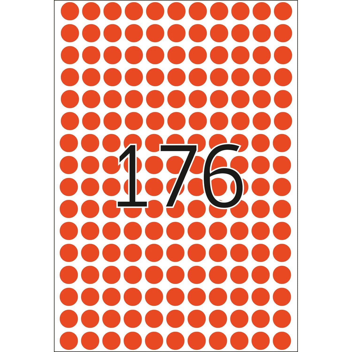 HERMA Klebepunkte 2212 rot Ø 8,0 mm