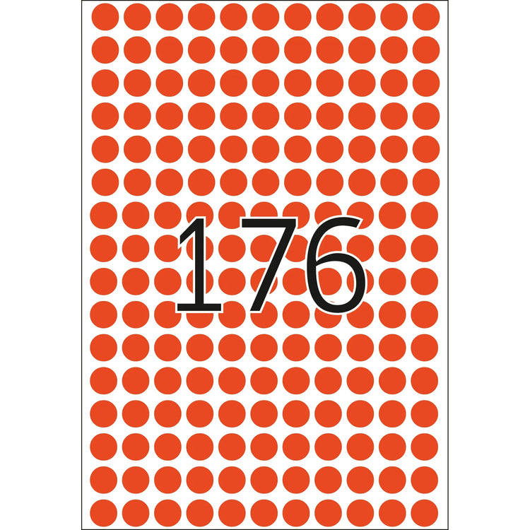 HERMA Klebepunkte 2212 rot Ø 8,0 mm