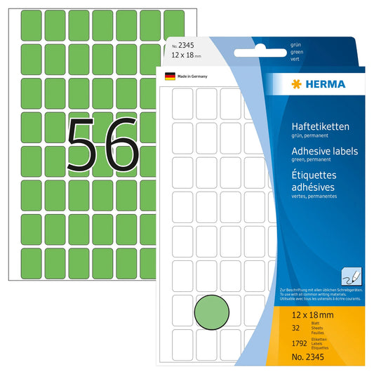 1.792 HERMA Etiketten 2345 grün