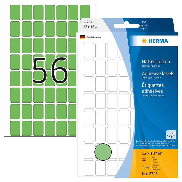 1.792 HERMA Etiketten 2345 grün