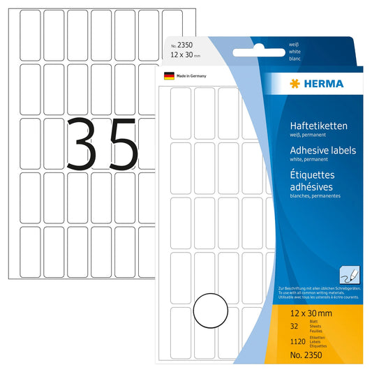 1.120 HERMA Etiketten 2350 weiß