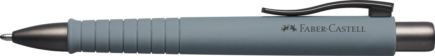 FABER-CASTELL Kugelschreiber POLY BALL Urban grau Schreibfarbe blau
