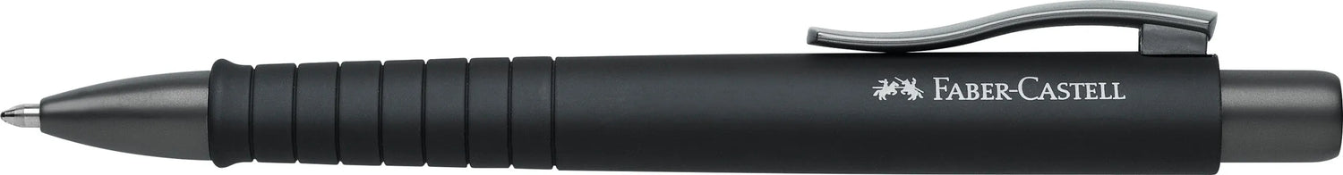FABER-CASTELL Kugelschreiber POLY BALL Urban schwarz Schreibfarbe blau