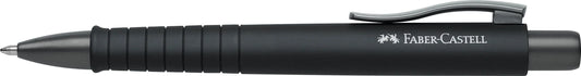 FABER-CASTELL Kugelschreiber POLY BALL Urban schwarz Schreibfarbe blau