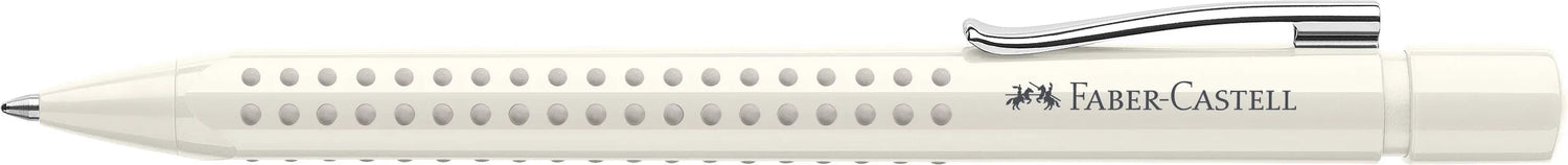 FABER-CASTELL Kugelschreiber GRIP 2010 weiß Schreibfarbe blau