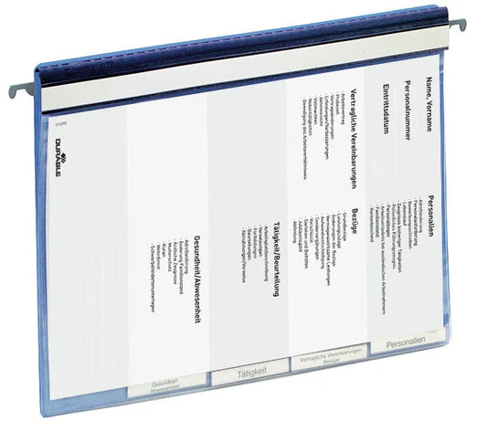 DURABLE Personalhefter Kunststoff blau