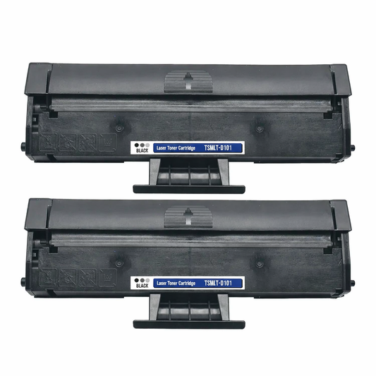 2x Toner kompatibel mit Samsung MLT-D101S / HP SU696A – Schwarz, je ca. 1.500 Seiten