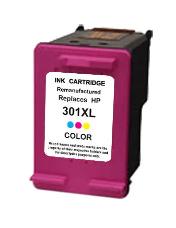 2 XL Druckerpatronen von Wechselfaul als Ersatz für HP 301XL black 301XL color